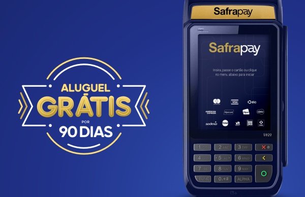 Máquina de cartão Safrapay Smart 3G