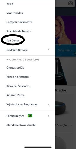 Passo 1 - Cancelar Amazon Prime no celular